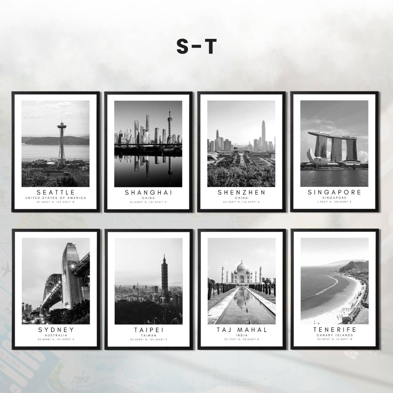 Custom Destination Wall Art – Choose from 80 Cities or Request a Custom Design