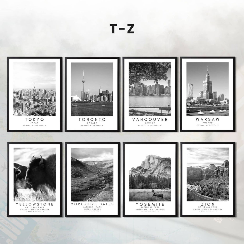 Custom Destination Wall Art – Choose from 80 Cities or Request a Custom Design