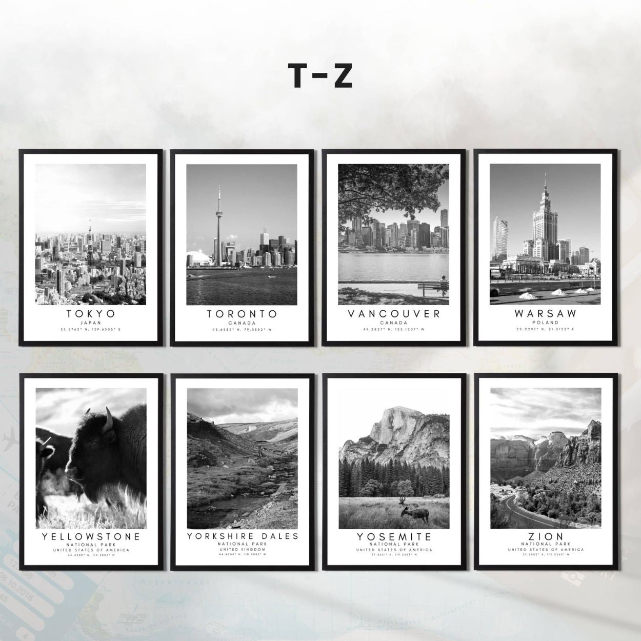 Custom Destination Wall Art – Choose from 80 Cities or Request a Custom Design