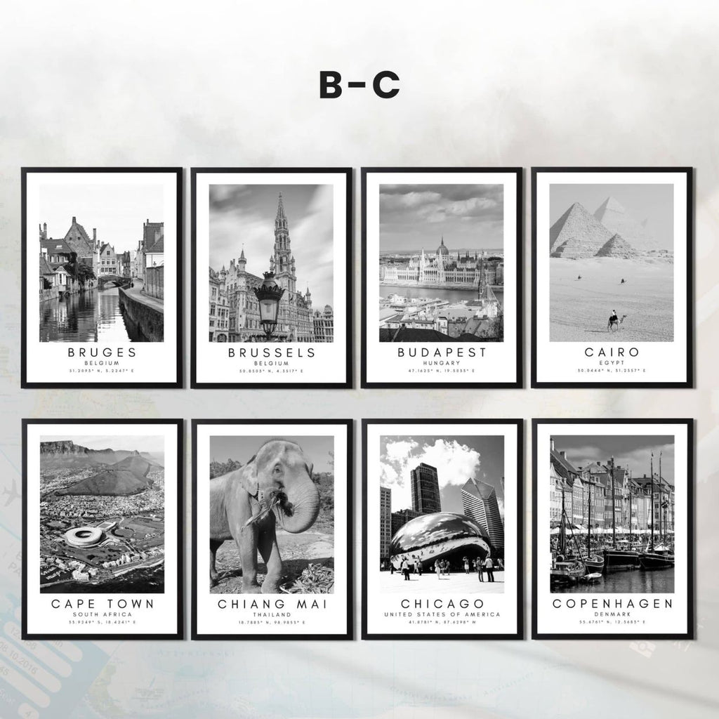 Custom Destination Wall Art – Choose from 80 Cities or Request a Custom Design