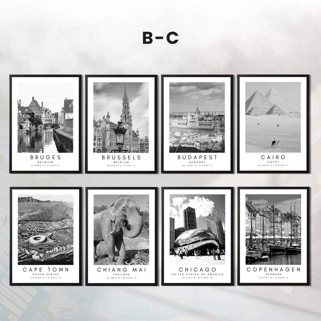 Custom Destination Wall Art – Choose from 80 Cities or Request a Custom Design