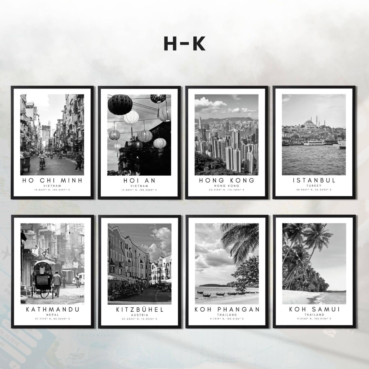 Custom Destination Wall Art – Choose from 80 Cities or Request a Custom Design