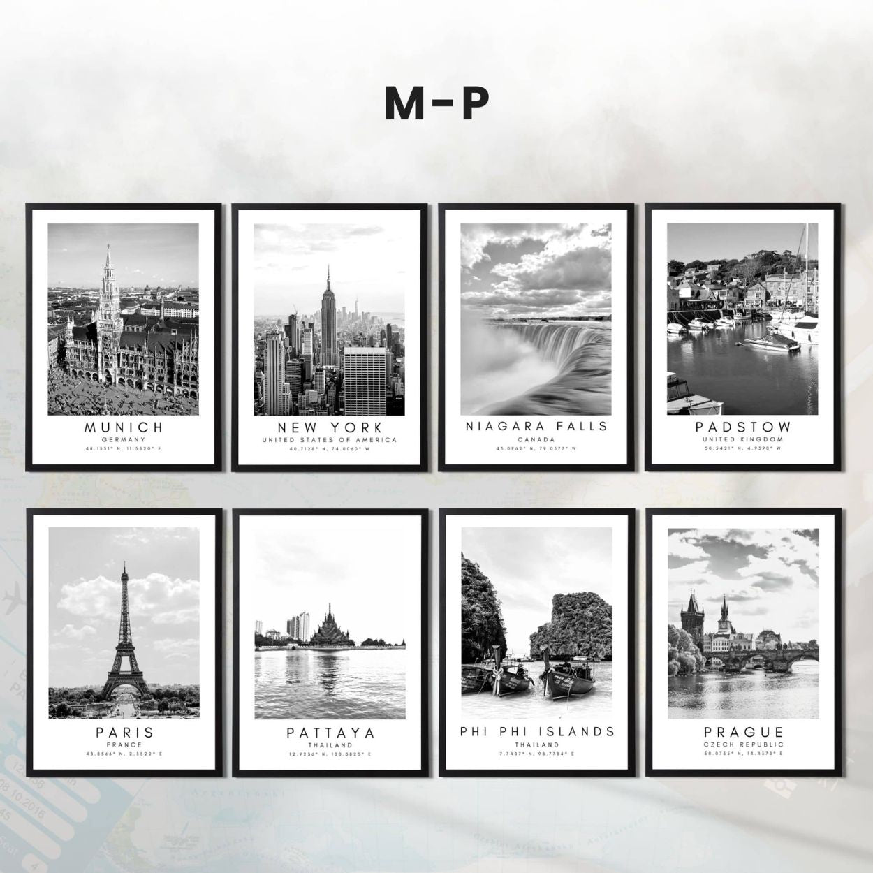 Custom Destination Wall Art – Choose from 80 Cities or Request a Custom Design