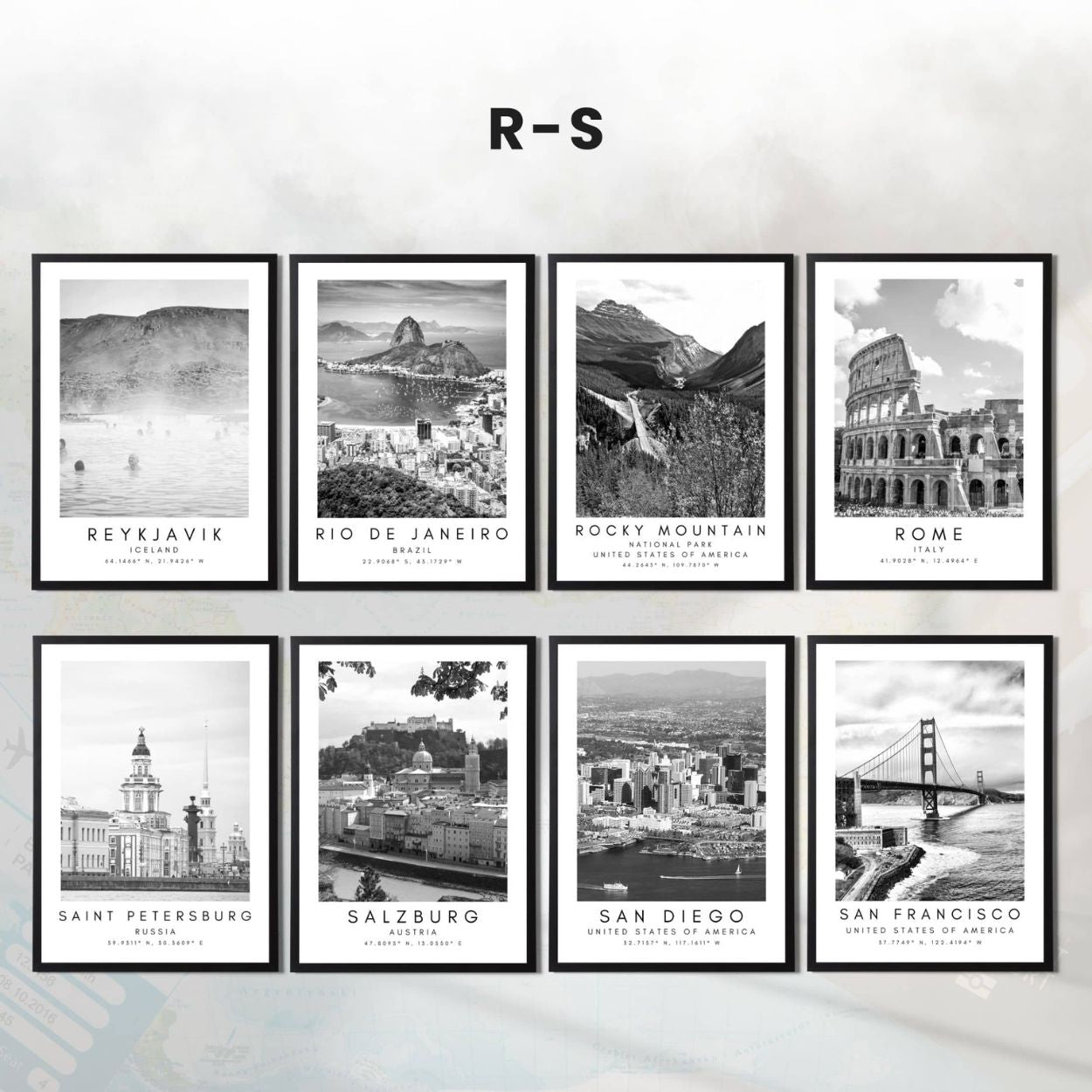 Custom Destination Wall Art – Choose from 80 Cities or Request a Custom Design